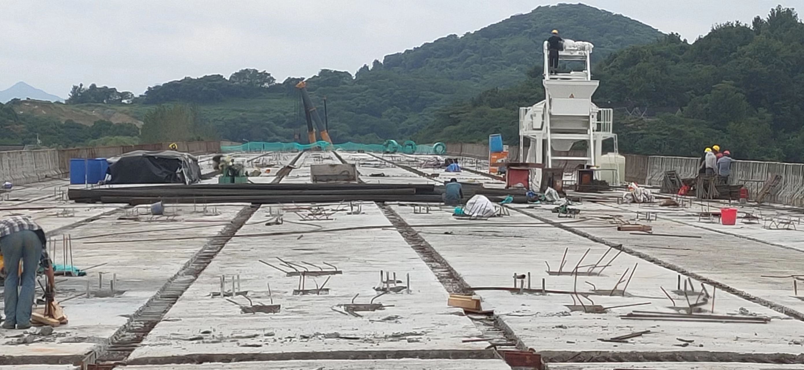紹興市二環南路智慧快速路工程項目施工現場